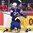 BUFFALO, NEW YORK - JANUARY 4: USA's Kieffer Bellows #23 keeps ties up Sweden's Timothy Liljegren #7 during semifinal round action at the 2018 IIHF World Junior Championship. (Photo by Matt Zambonin/HHOF-IIHF Images)

